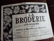 VINTAGE Alte Stickmuster "La broderie lyonnaise" 1952/1963
