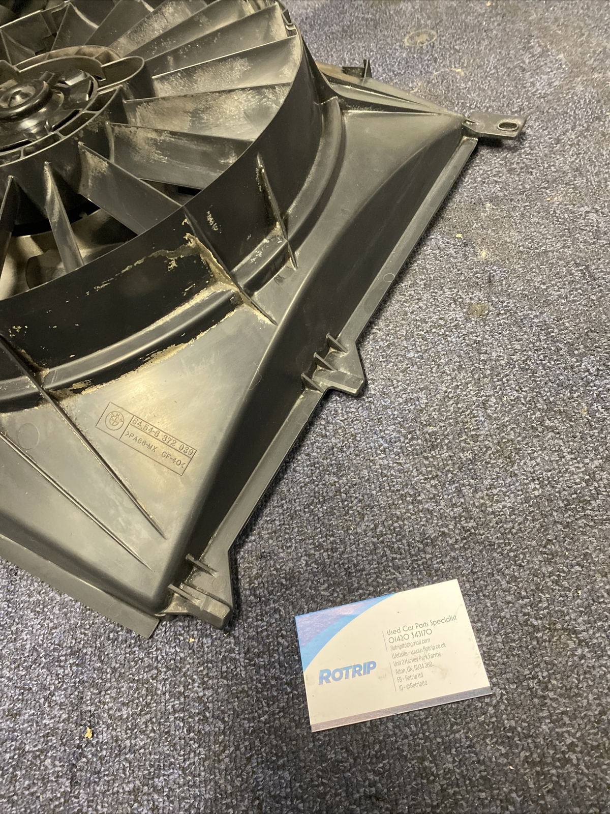 BMW 3 Series E36 Electric Fan Additional Climate Control E-fan 8372039 ...