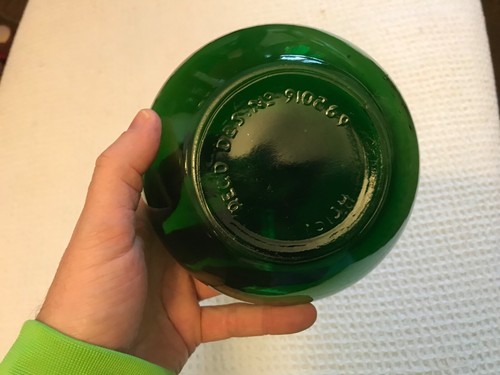 Vintage Green Glass Bottle Coats Bulmers Cider 1960s 30cm REGD DES: 910569 1 - Picture 2 of 4