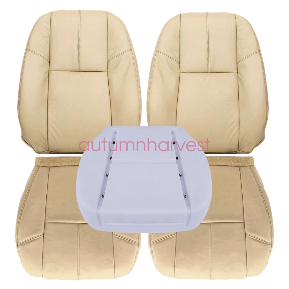Cubierta de asiento delantero con cojín de espuma para conductor bronceado para Chevy Suburban 2500 2007-2014 Foto 3 de 4