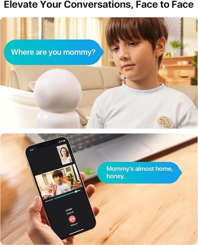 ZOSI 6MP 360° WLAN IP Überwachungskamera mit Monitor Innen 2,4/5Ghz Dual Linse - Bild 4 von 10