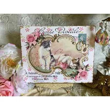 Victorian Cats, Handcrafted Plaque / Sign, Shabby Chic Paris