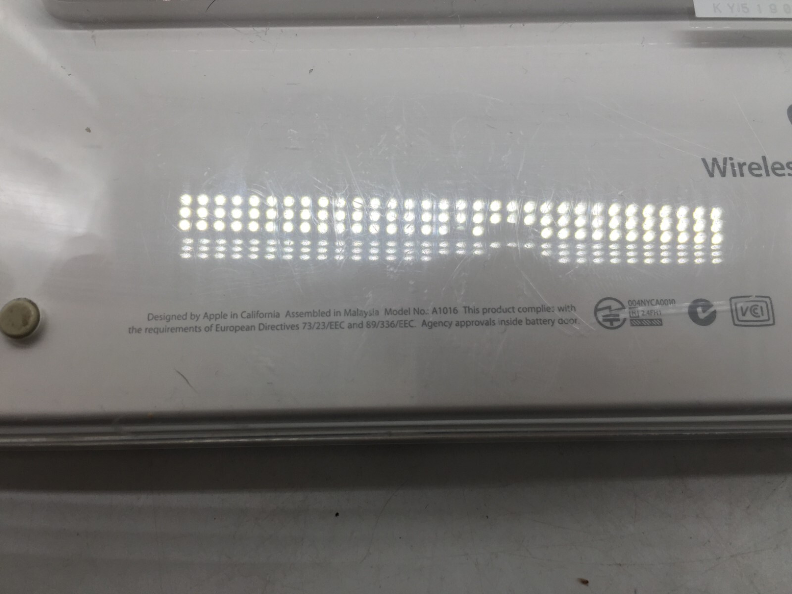 Genuine Apple Wireless Keyboard with Numeric Keypad A1016 FREE S/H