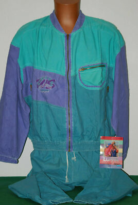 vintage luhta NOS Full Trainingsanzug Tennis Ski Sport 80 90 Rare Retro Sweatanzug