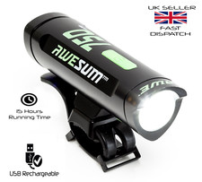 Image of AWE AWE750 1 x SUPER BRIGHT 750 Lumens LED Rechargeable Bicycle Front Light