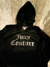 Girls Juicy Couture Black Hoodie Size Medium