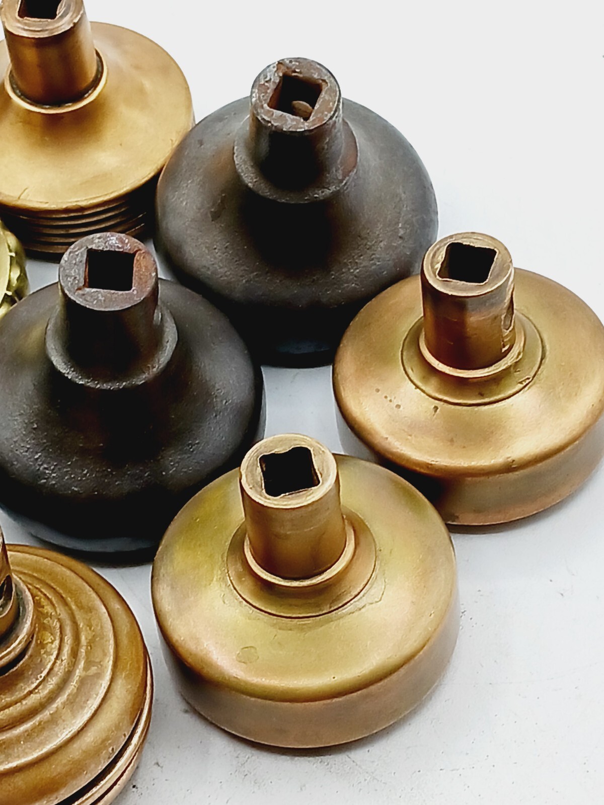 Mixed Lot of 13 Vintage Ornate Victorian Brass/Bronze/Glass/Porcelain