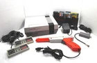 Vintage NINTENDO NES Console Bundle with 2 x Gamepad, Zapper & Mario 1 2 3 Games