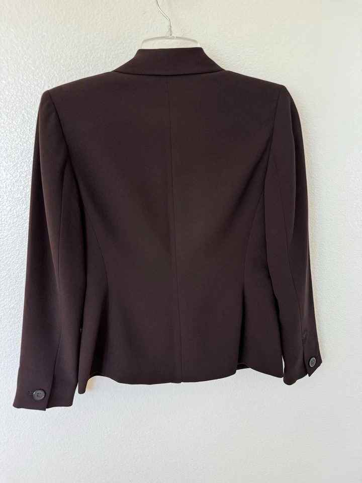 Blazer Alfani marrón para mujer Petite de un botón talla 2P Foto 3 de 4