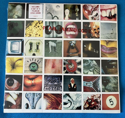 Pearl Jam No Code Vinyl Sealed Bonus 9 Polaroid Lyric Cards Vedder McCready New