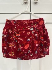 Oilily Girls Corduroy Bubble Mini Skirt