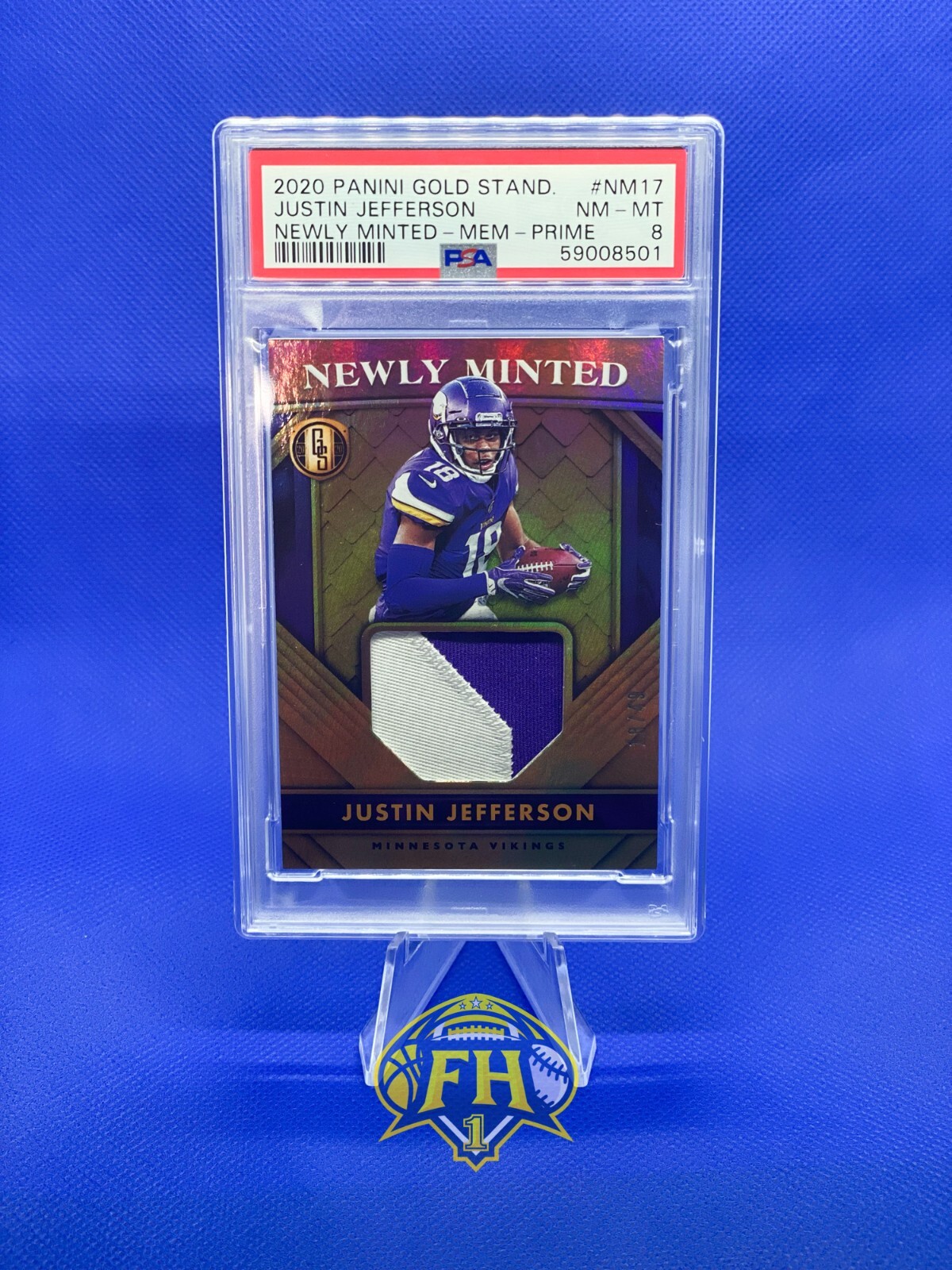 Justin Jefferson Panini Gold Standard Newly Minted #NM17 Memorabilia-Prime