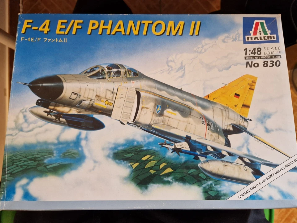 Italeri n. 830 - F4 E/F Phantom II - 1/48 (Testors)  rare box vintage - Immagine 3 di 4