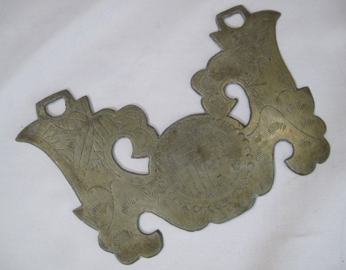 19th.Ancient Korea.Joseon Dynasty.Hand carved.Decoration white Copper handle 福 - Picture 2 of 6