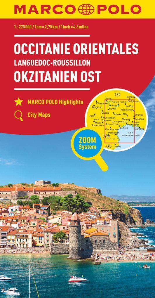 Thumbnail - Marco Polo Karte Frankreich Languedoc-roussillon 1:275 000 | 2020 |