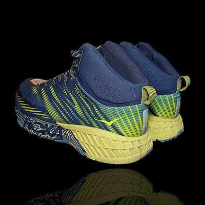 Hoka One M Speedgoat Mid 2 GTX GORETEX Ombre Blue Shoes Size 10 VGUC Mens Hoka One M Speedgoat Mid 2 GTX GORETEX Ombre Blue Shoes  main image 4