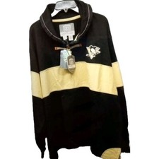 XXL NHL Penguins Jerry Toggle Crew Shirt  Old Time Hockey Causeway Collection 