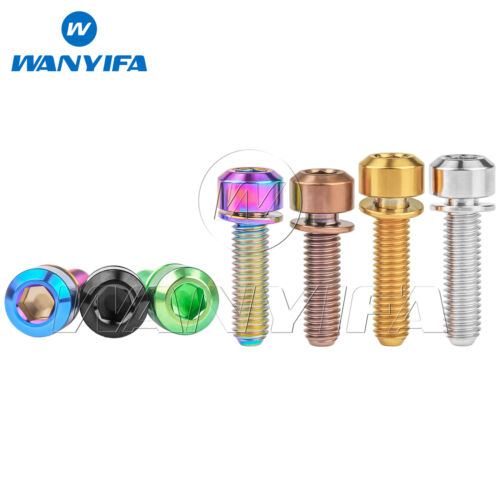 Titanium Bolt M5x16 18 20mm Hex Head with Washer Screws for Bike Handlebar Stem - Picture 3 of 15