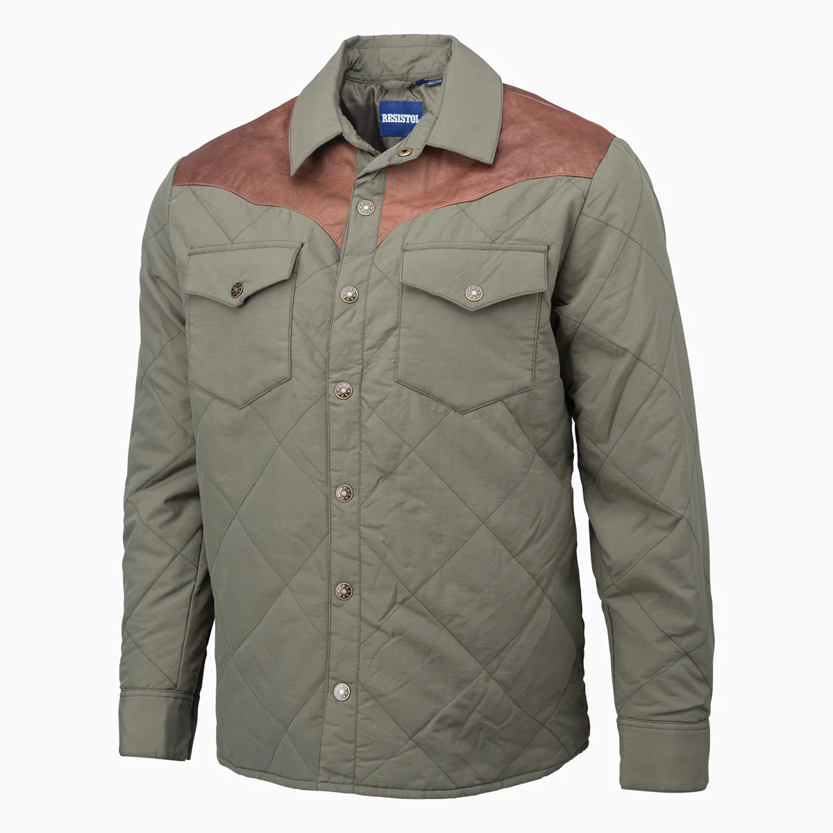 Resistol Men's Work Shirt Jacket - Moss Green R4F207-R005 | eBay