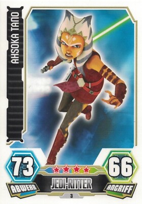 Topps Force Attax STAR WARS Clone Wars Serie 3 - #3 Ahsoka Tano | eBay