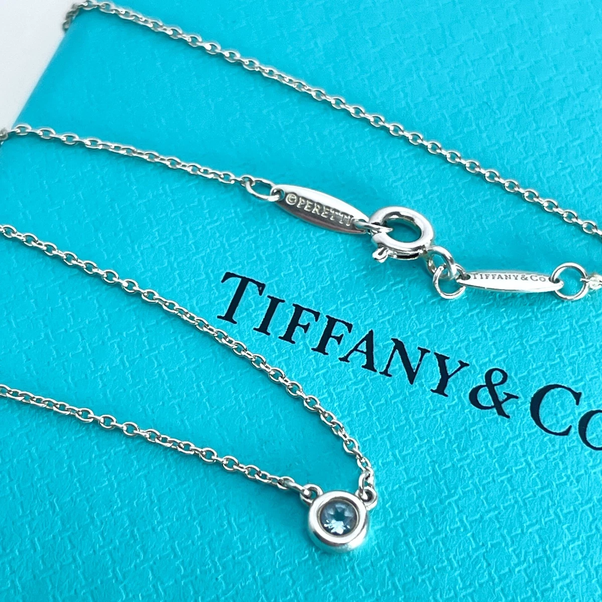 Tiffany & Co. - TIFFANY & CO. LEGACY AQUAMARINE AND DIAMOND PENDANT NECKLACE