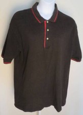 Vintage MOTOROLA Batwings Logo Black Polo SHIRT Men's 2X Telecom Cellular Tech