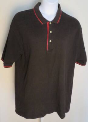 Vintage MOTOROLA Batwings Logo Black Polo SHIRT Men's 2X Telecom Cellular Tech