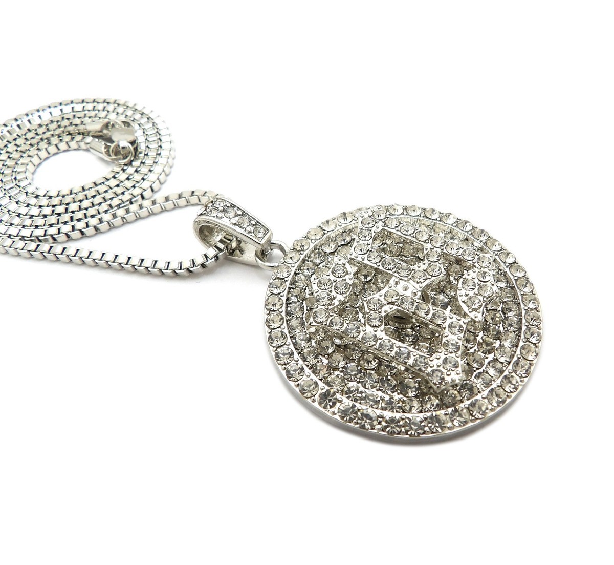 Stone Filled Number 69 Spinner Pendant 24 Stone Filled Number 69 Spinner Pendant 24