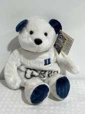Salvino's Bammers CHUCK KNOBLAUCH Autographed PLUSH 9" WHITE BEAR NWT BASEBALL