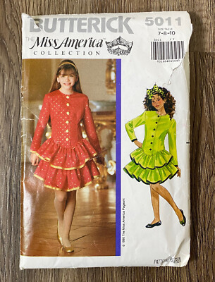 90s Girls Pageant Dress Miss America Collection Sizes 7-8-10 Butterick 5011 | eBay 90s Girls Pageant Dress Miss America Collection Sizes 7-8-10 Butterick 5011 | eBay