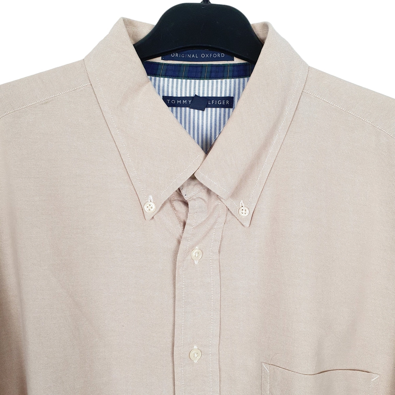 TOMMY HILFIGER Beige Shirt Long Sleeve Casual Mens XL image 2
