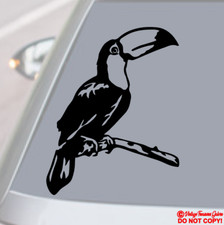 Lindo parachoques de pared ventana trasera auto camión calcomanía vinilo TOUCAN BIRD Jdm Toco