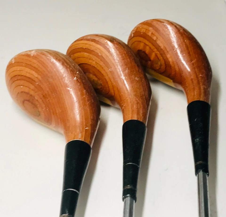 Persimmon Ram Golden Girl Women's Fairway Drivers 1, 3 and 5 Wood Set RH Vintage - Image 3 of 4