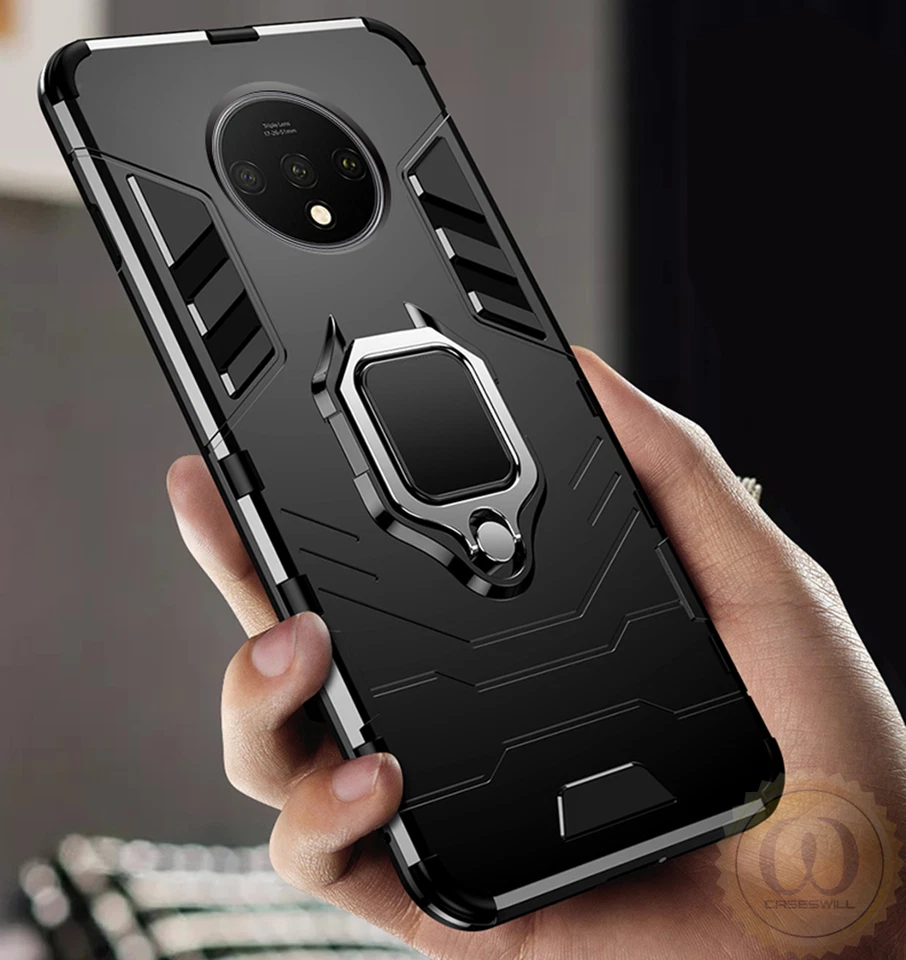 For OnePlus 7T 7 Pro 6T Case Caseswill Rugged Hybrid Armor Ring Stand Hard Cover - Image 3 of 4