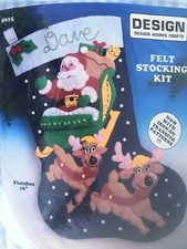 VTG Design Works Crafts Christmas Felt Stocking Kit 5015
