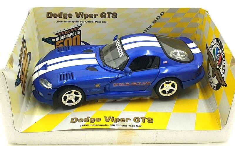 Maisto 1/18 Scale Diecast 31828 - Dodge Viper GTS Pace Car - Blue - Imagen 4 de 4