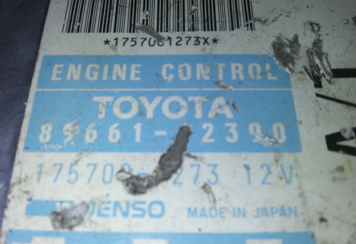 89661-12390 ecm ecu computer 1988-1989 Toyota Corolla | eBay