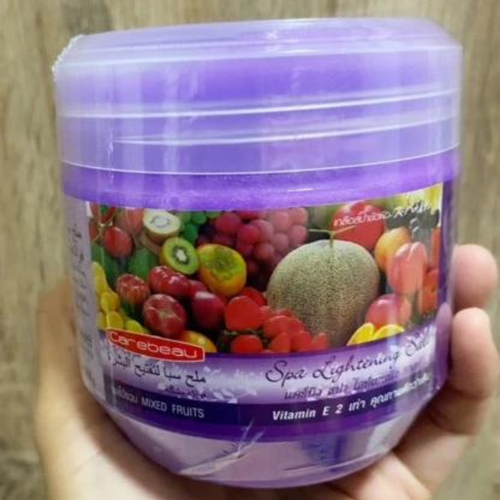 Carebeau Spa Salt Scrub Body Mixed Fruit Lightening Vitamin E White Skin 700g - Picture 5 of 6