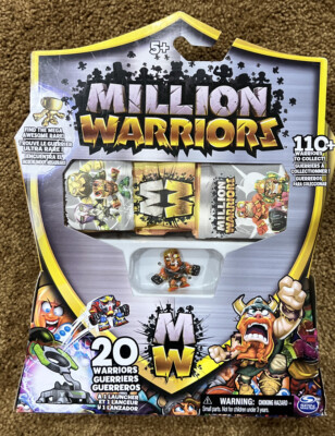 MILLION WARRIORS 20 Pack Blind Bags Mega and 1 Launcher  Series 2 NEW in BOX