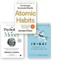 (Set of 3 books) Atomic habits + Ikigai + the...