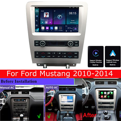 For Ford Mustang 2010-2014 Wifi Apple CarPlay Android Auto Car Radio GPS Stereo