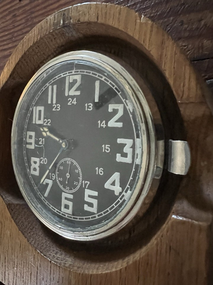 Vintage 1940 WWII German Kienzle No. 680 Travel / Desk Clock - Waffen ...