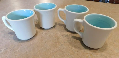 Taylor Smith & Taylor Ever Yours No Design USA Coffee Mug Set of 4