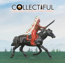 JOHILLCO VINTAGE  LEAD FIGURES -  AMERICAN INDIAN CHIEF MOUNTED ON HORSE 🔥 1133