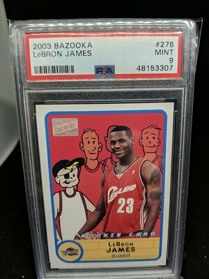 2003-04 Bazooka #276 Lebron James RC PSA 9 Mint | eBay