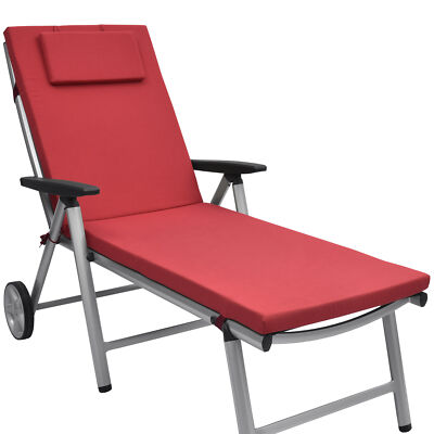 Mateju Liegenauflage 120x48cm - Dicke Sitzauflage Für Gartenliegen