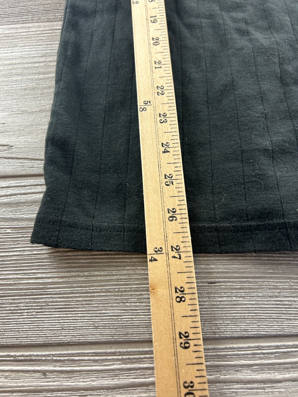 Camicia uomo scollo a V manica corta a costine marca Fila Taglia Large nera leggera