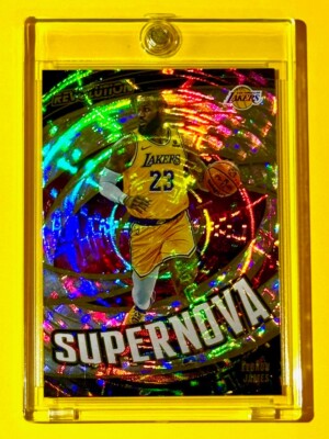 Lebron James RARE SILVER FRACTAL SUPERNOVA SP INSERT PANINI REVOLUTION REFRACTOR