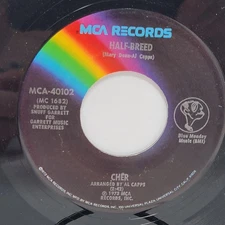 Cher Half-Breed / Melody 7" 45rpm EX Vinyl 70's Record 45