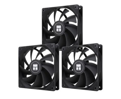 Thermalright TL-C12C-S 120mm Black Case Fan 3-Pack PWM 4-Pin 66.17 CFM